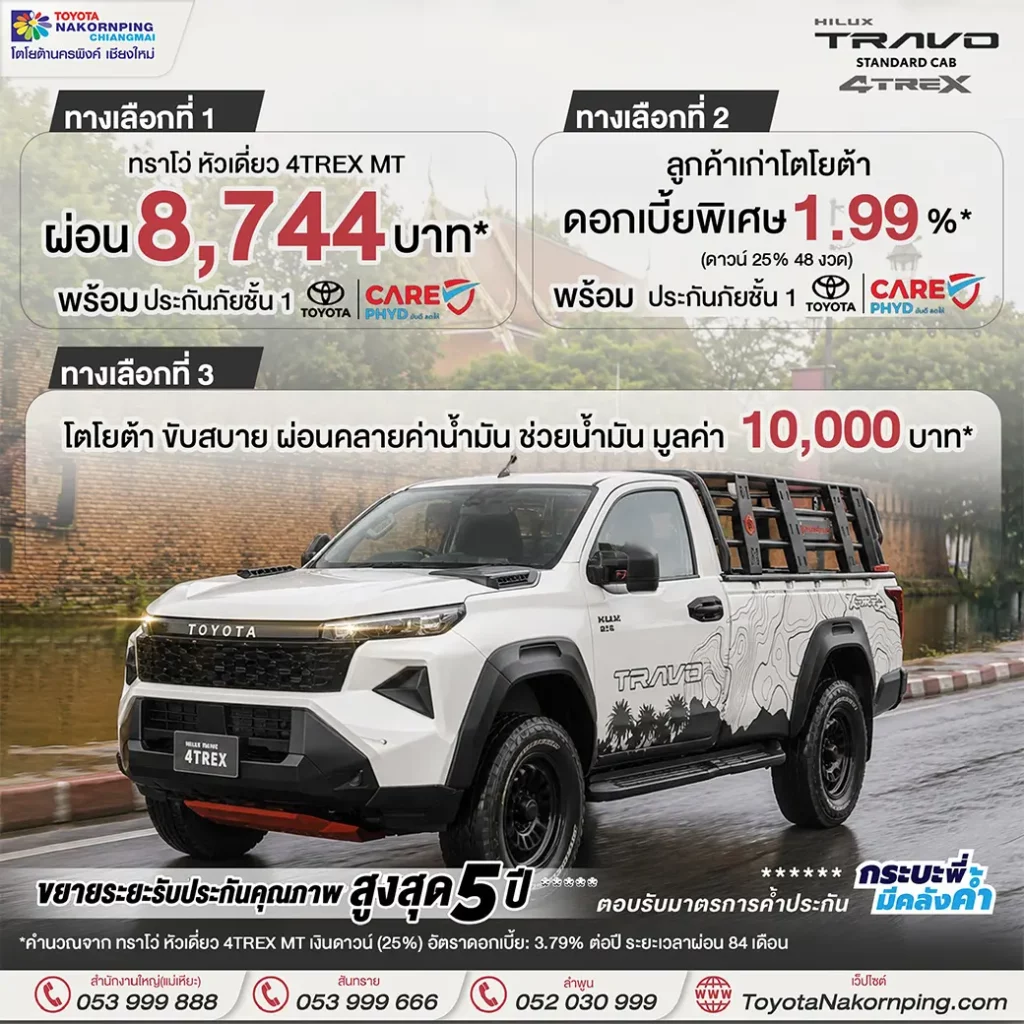 Travo โปรโมชั่นเดือน พฤษภาคม 2569