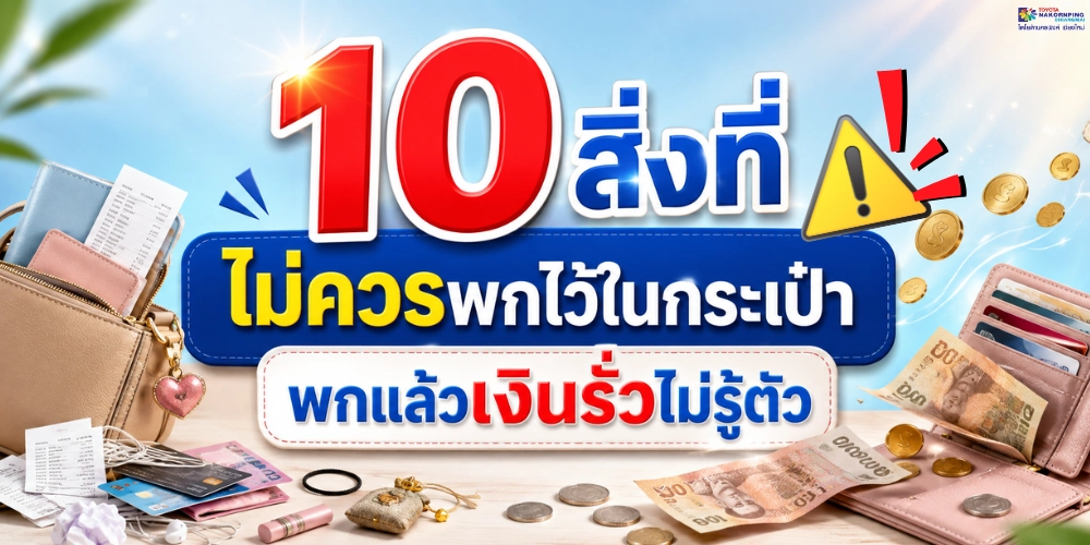 10 สิ่งที่ไม่ควรพกไว้ในกระเป๋า พกแล้วเงินรั่วไม่รู้ตัว