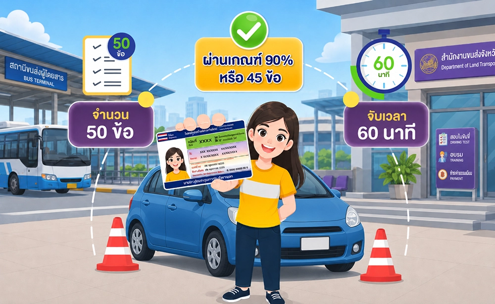ต่อใบขับขี่ออนไลน์ 2569 ด้วยตัวเอง ผ่าน DLT e-Learning ได้ที่บ้าน