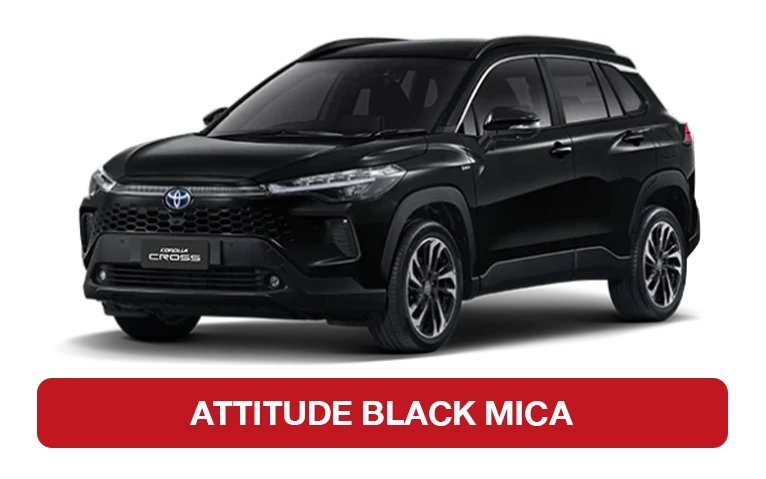 toyota corolla cross สีตัวรถ attitude black mica