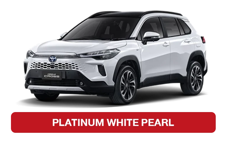 toyota corolla cross สีตัวรถ platinum white pearl